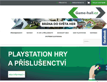 Tablet Screenshot of game-hall.cz